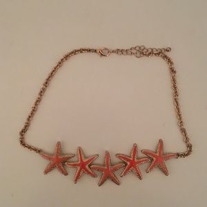 Starfish statement necklace